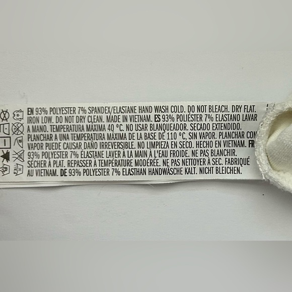 FOREVER 21+ OFF WHITE RIBBED LONG SLEEVE BODY CON DRESS W CUTOUT SHOULDERS Sz.1X - Picture 7 of 7